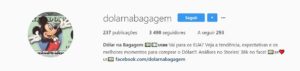 dolar na bagagem instagram