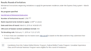draw 112 express entry canada